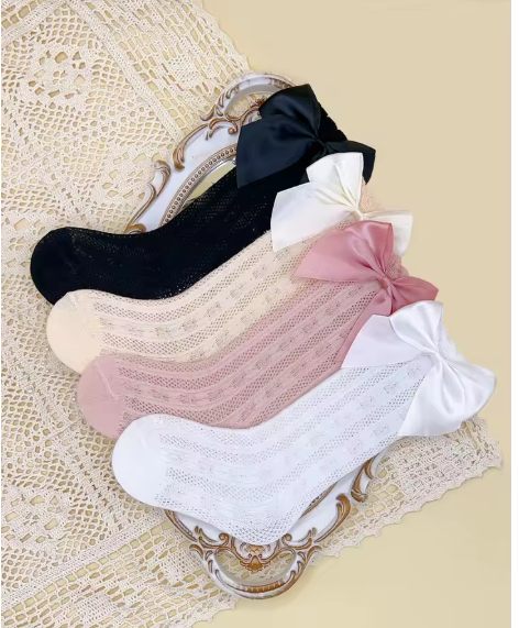 3/4 Paar Anti-Mücken-Socken mit Schleifen-D